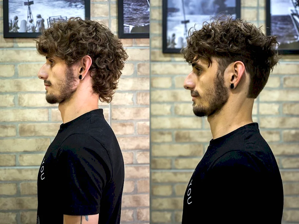 Curly Undercut haircut