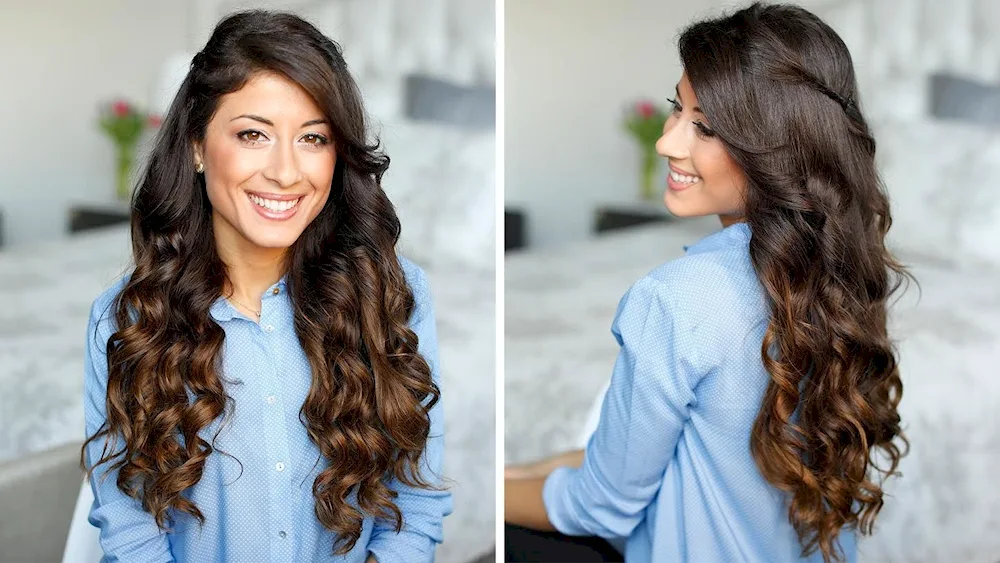 Curls for long hair
