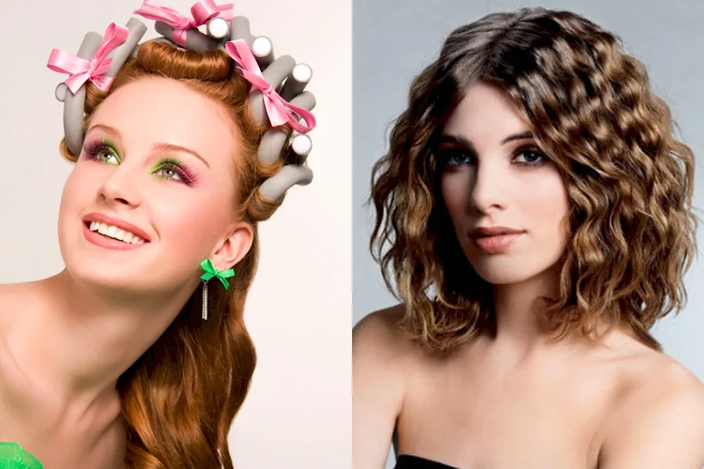 Curls on a bob curler