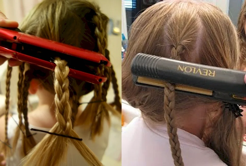 Curls on curlers