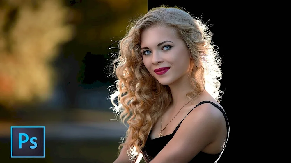 Curly blonde