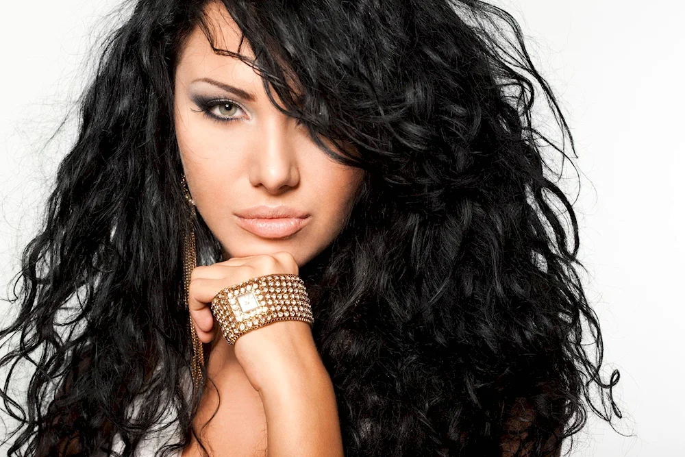 Curly hair girl
