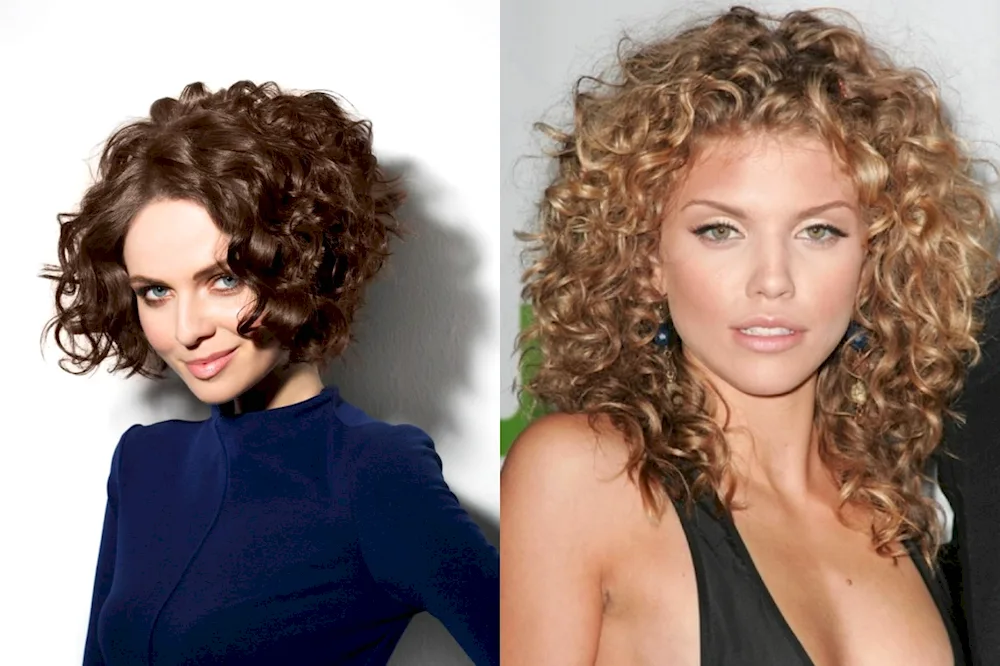 Curly hairstyles for women on medium hair