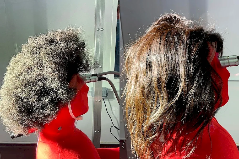 Curly hair