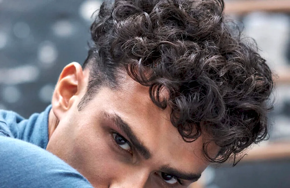 Curly undercut
