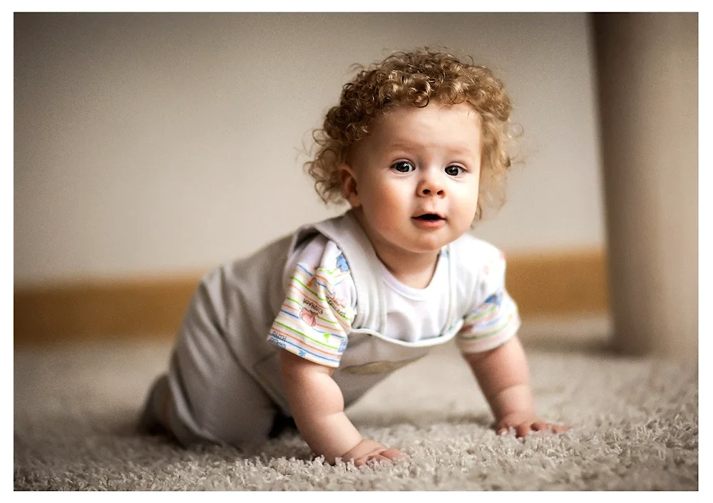 Curly baby