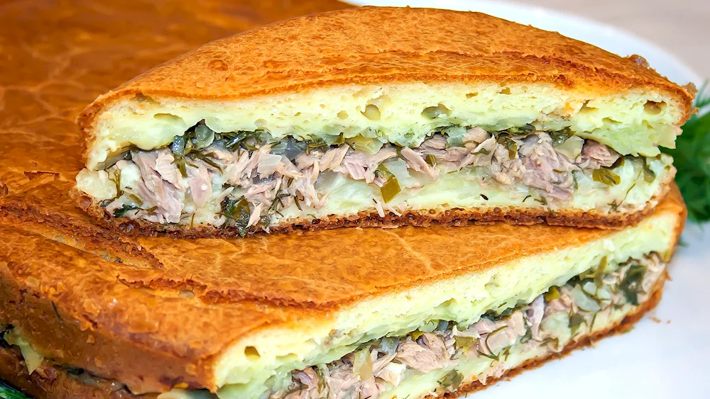 Kitchen inside out bay pie with cabbage