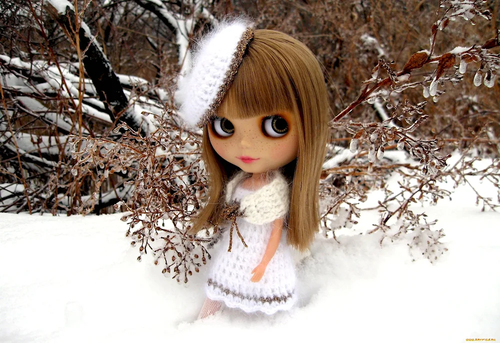 Girl winter doll