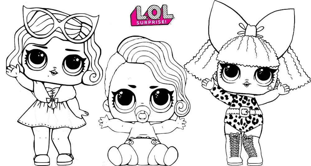 Lol doll colouring Unicorn