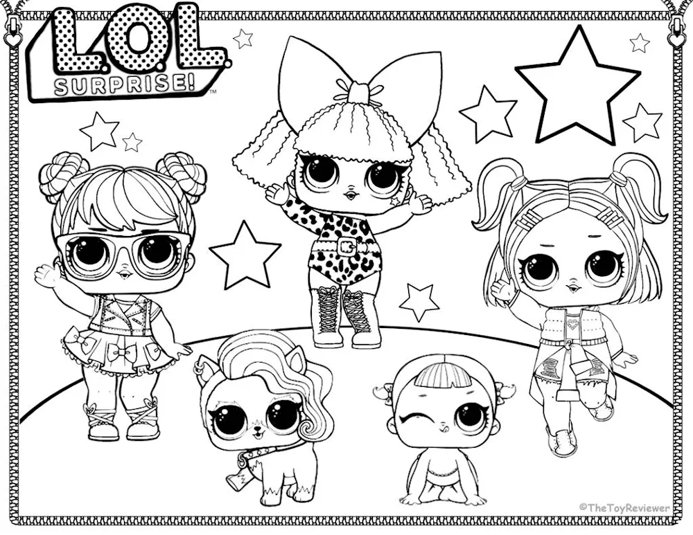 LOL doll raskraska