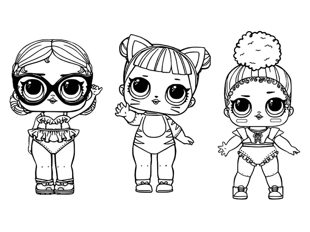 LOL doll colouring