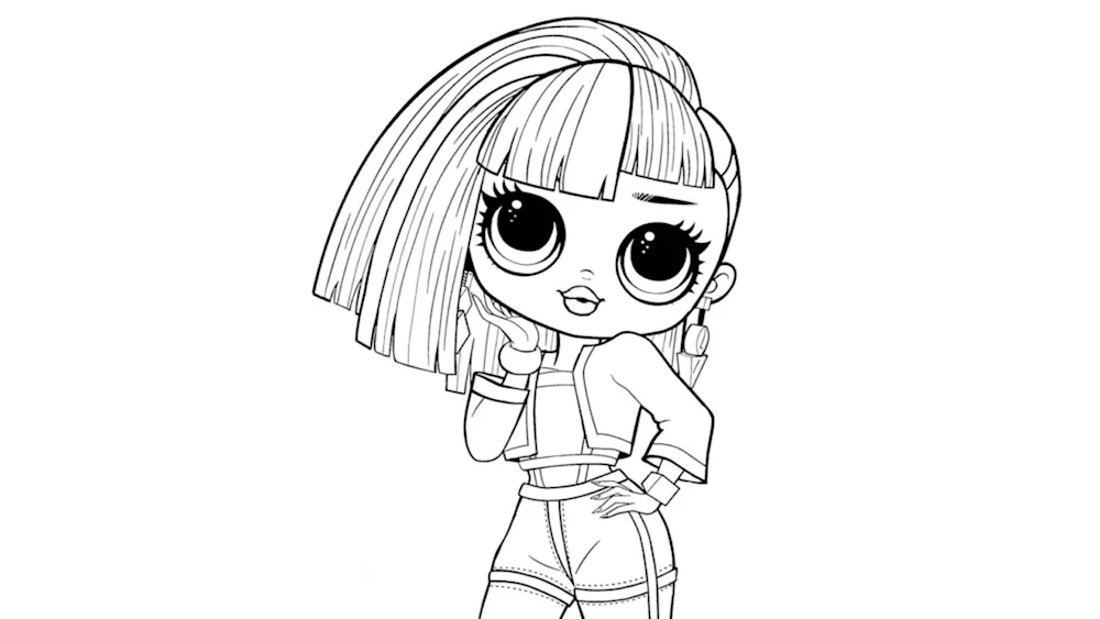 LOL doll lol novogodniy raskraska