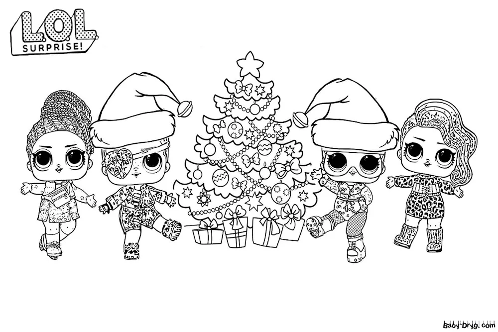 LOL colouring LOL Snow Angel