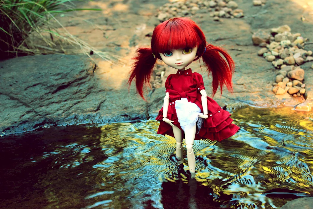 Pullip redheaded doll with red hair