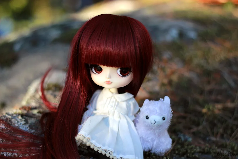 Ginger doll with glasses
