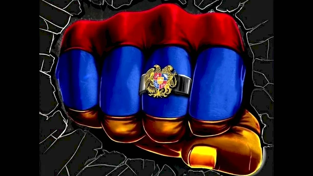 The fist flag of Russia