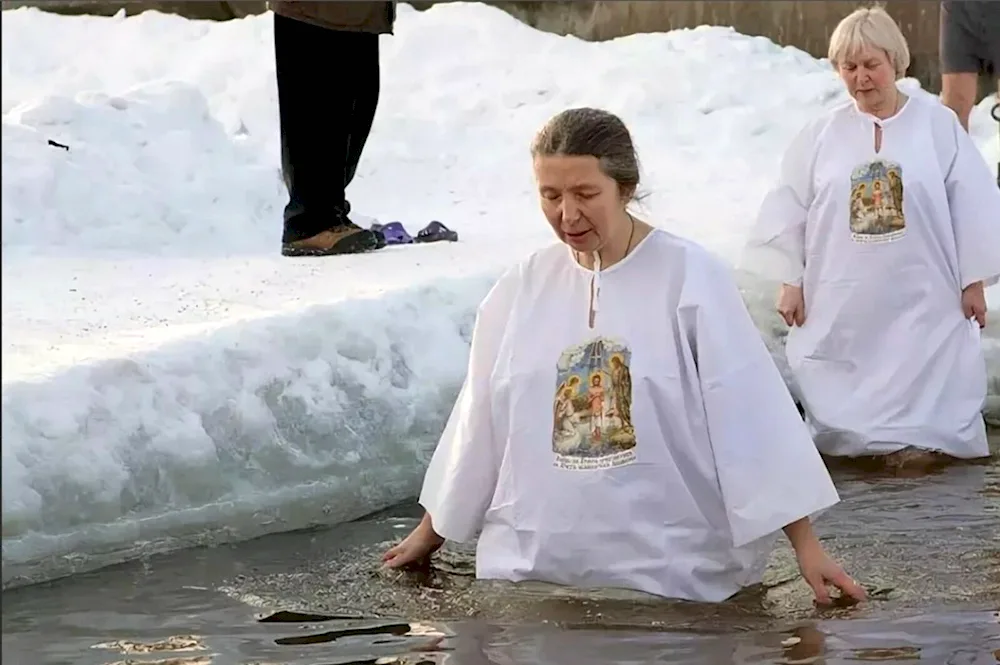 Baptismal baptismal font in Abakan 2023