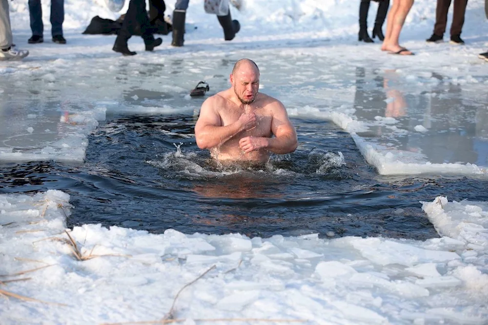 Bathing in cold water