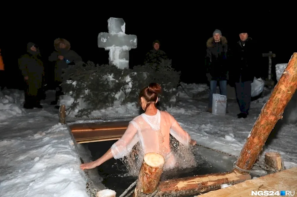 Baptismal font in Novosibirsk 2023