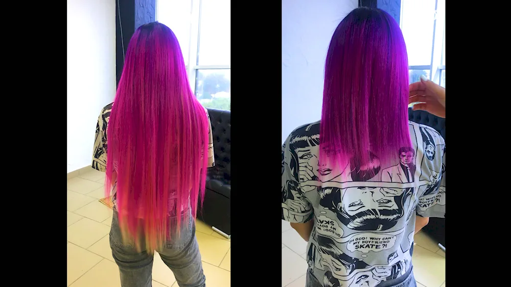 Ombre on black hair