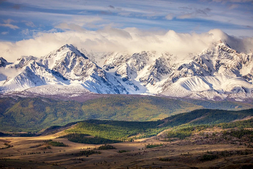 Kurayskaya Steppe Altai Mountain