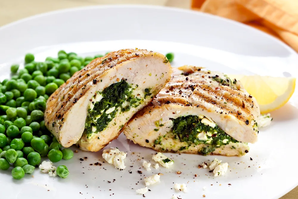 Stuffed chicken breast. breast