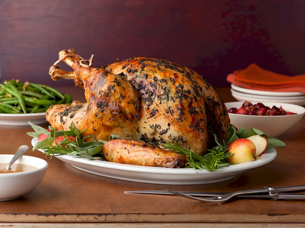Chicken stuffed with oranges for a holiday table