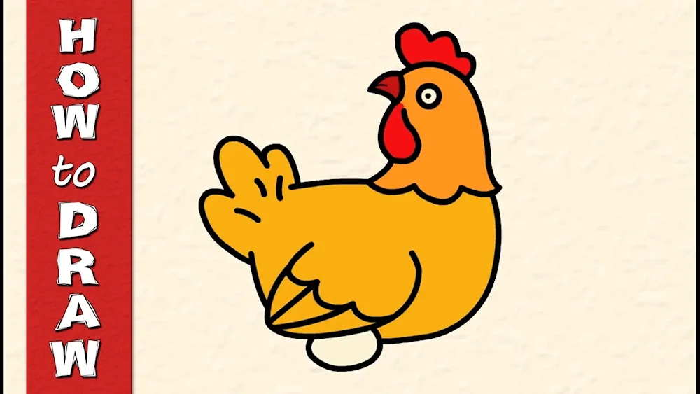 Chicken drawing for children children