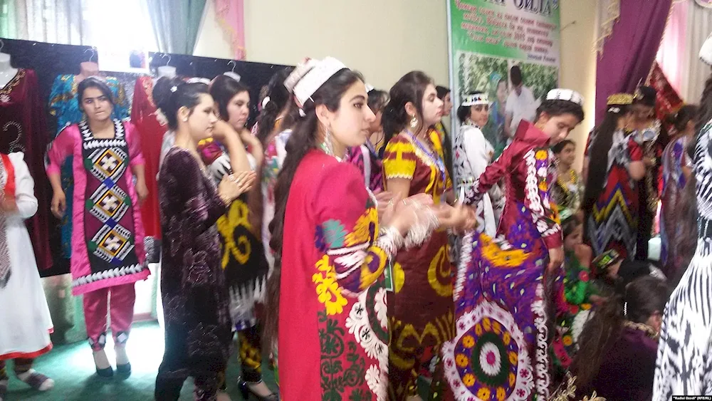 National costume chakan of Tajikistan