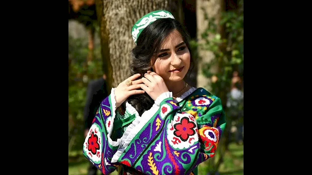 National costume chakan of Tajikistan