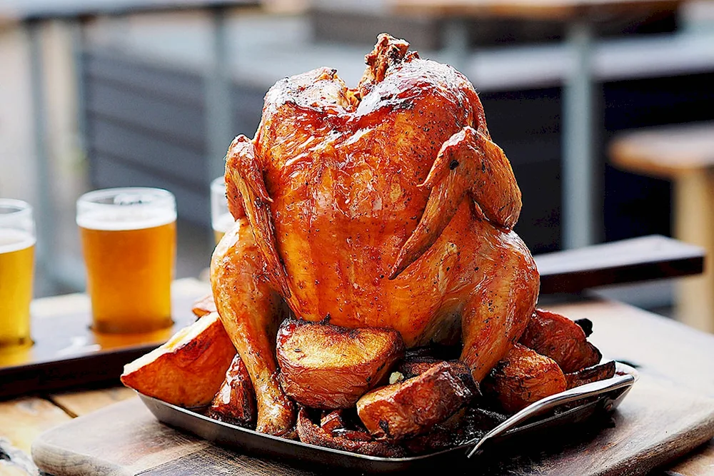 Grilled chicken grill