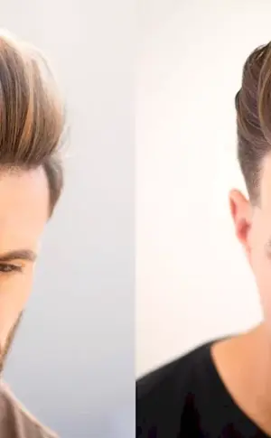 Quiff undercut haircut