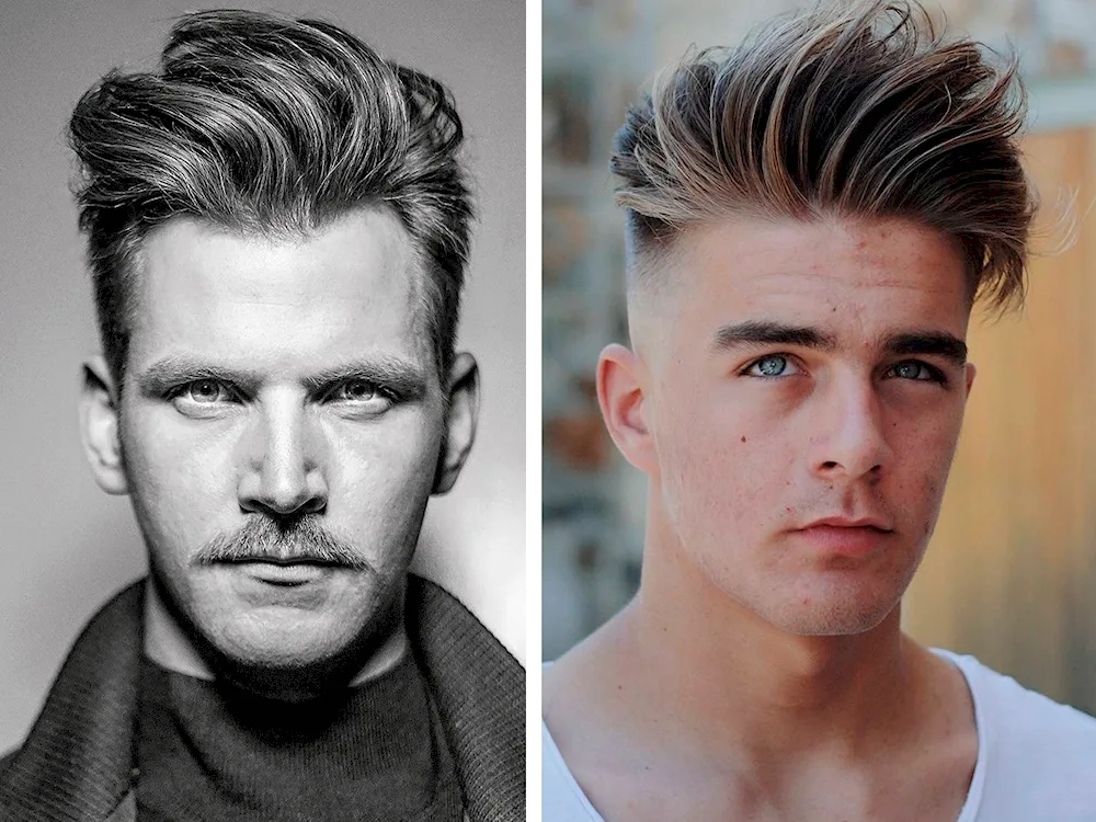 Quiff British haircut for men