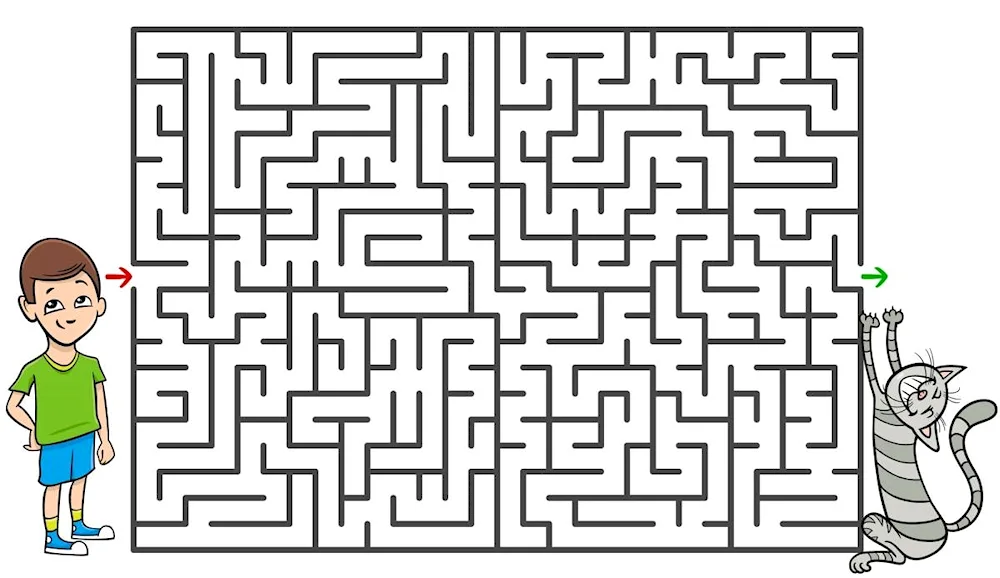 Labyrinths for preschoolers 6- 7 years