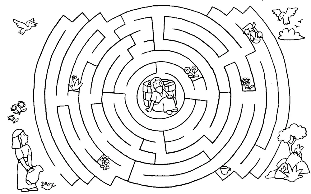 Labyrinth game for kids 8 years old