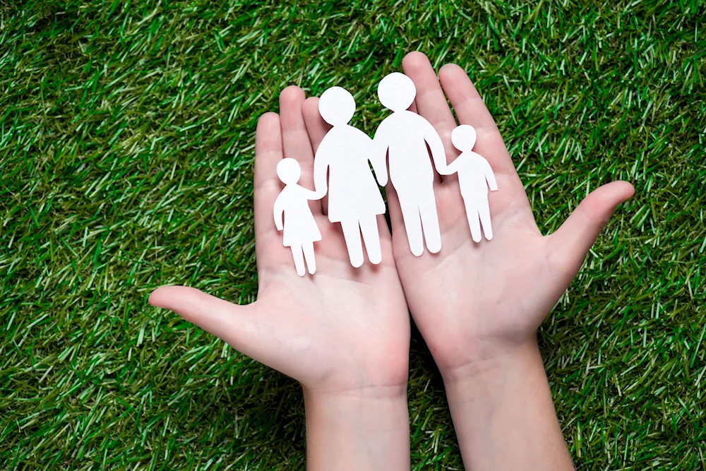 Family hands