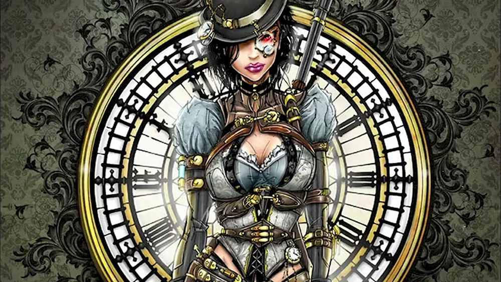 Automaton steampunk girl