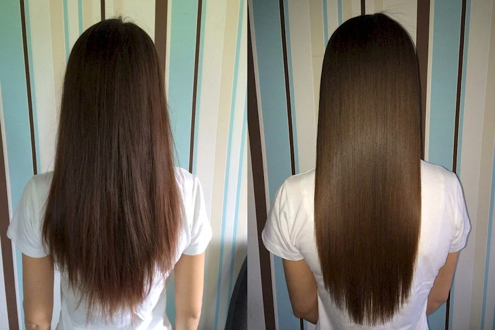 Straight smooth hair