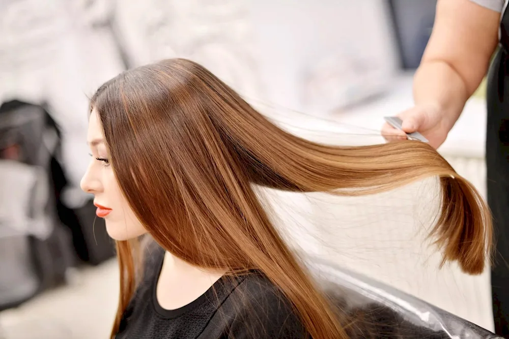Girl in the hairdresser