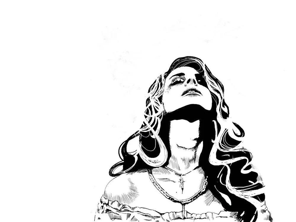 Lana del Rey b&w wallpaper