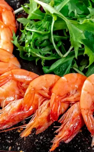 Langoustines and king prawns
