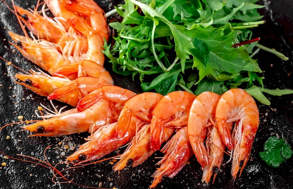 Langoustines and king prawns