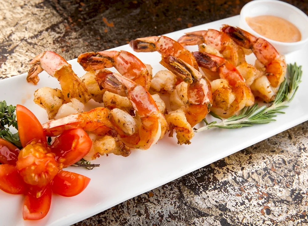 Shrimp flambé