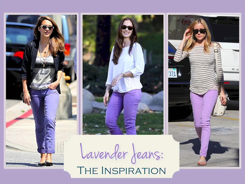 Lavender jeans