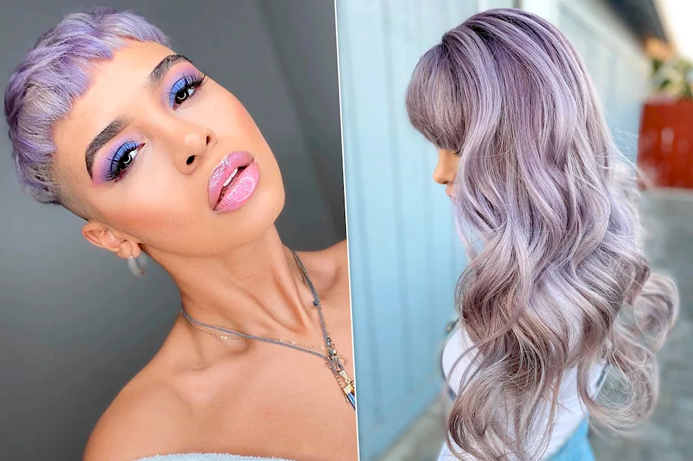 Lavender hair