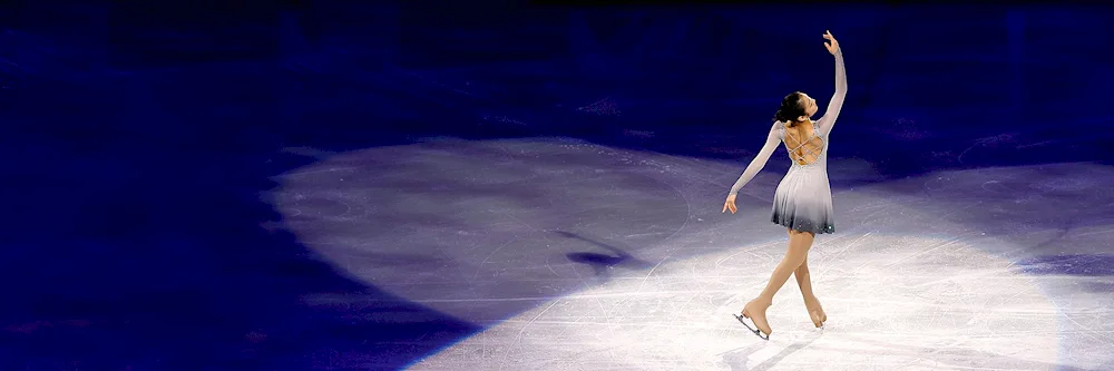 Figure skater background