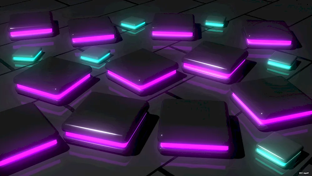 Led square neon p7