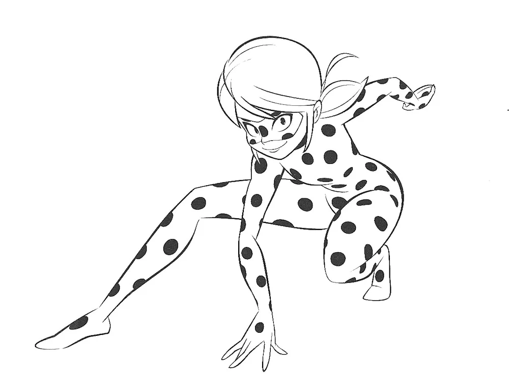 Lady Bug and Super Cat raskraska