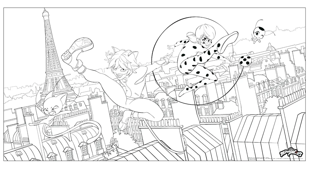 Lady Bug and Super- cat raskraska