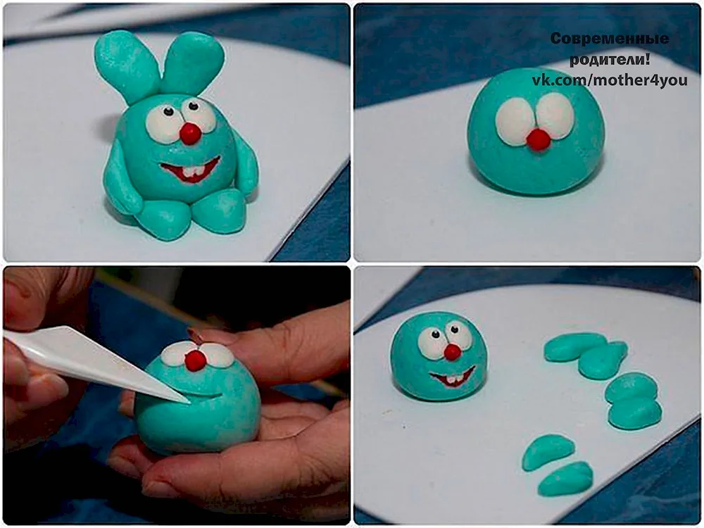 Easy plasticine modelling for kids